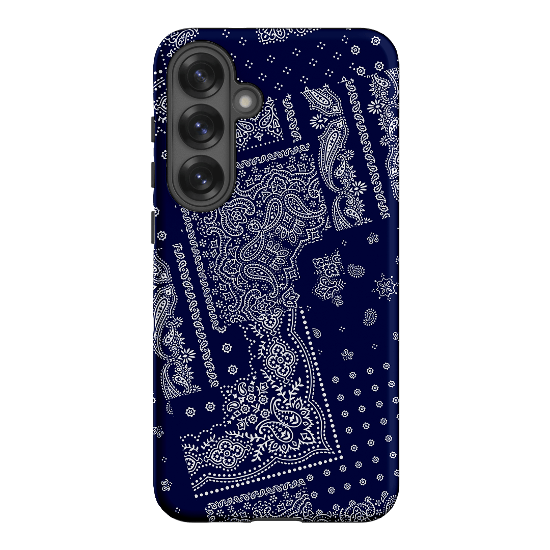 Paisley Indigo Printed Phone Cases Samsung Galaxy S25 Plus / Armoured by The Dairy - The Dairy
