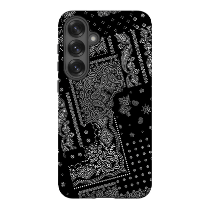 Paisley Noir Printed Phone Cases Samsung Galaxy S25 Plus / Armoured by The Dairy - The Dairy