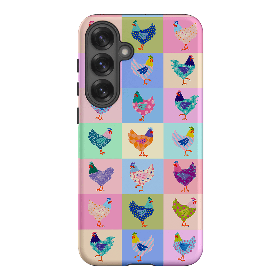 Pastel Chickens Printed Phone Cases Samsung Galaxy S25 Plus / Armoured by Kayla Henley - The Dairy