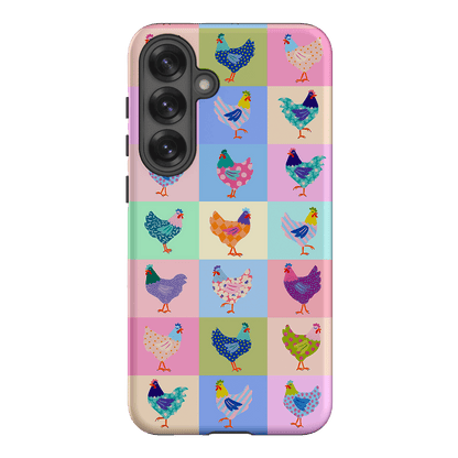 Pastel Chickens Printed Phone Cases Samsung Galaxy S25 Plus / Armoured by Kayla Henley - The Dairy