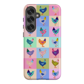 Pastel Chickens Printed Phone Cases Samsung Galaxy S25 Plus / Armoured by Kayla Henley - The Dairy