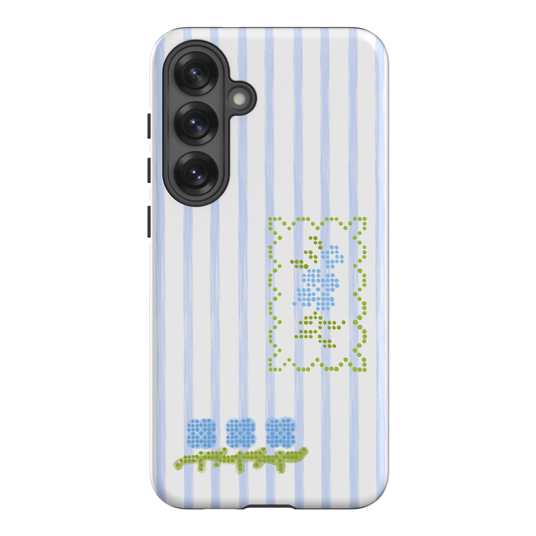 Patchwork Blue Printed Phone Cases Samsung Galaxy S25 Plus / Armoured by Kayla Carr - The Dairy