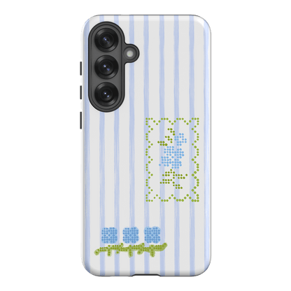 Patchwork Blue Printed Phone Cases Samsung Galaxy S25 Plus / Armoured by Kayla Carr - The Dairy