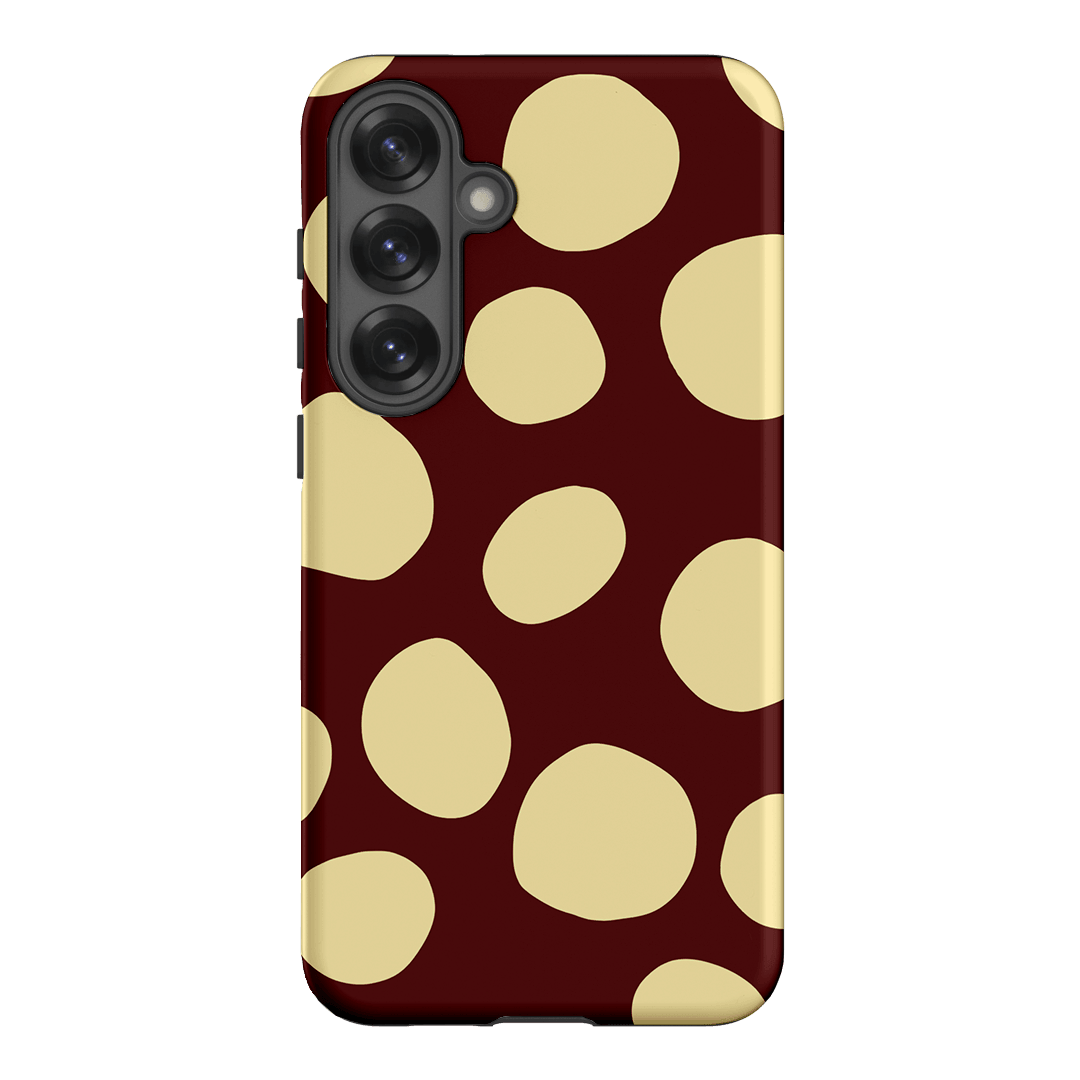 Pebbles Burgundy Butter Printed Phone Cases Samsung Galaxy S25 Plus / Armoured by Veronica Tucker - The Dairy