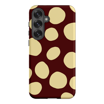 Pebbles Burgundy Butter Printed Phone Cases Samsung Galaxy S25 Plus / Armoured by Veronica Tucker - The Dairy