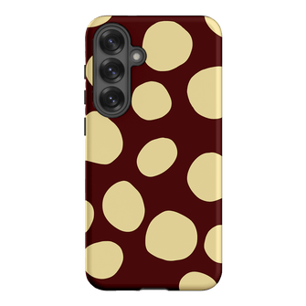 Pebbles Burgundy Butter Printed Phone Cases Samsung Galaxy S25 Plus / Armoured by Veronica Tucker - The Dairy