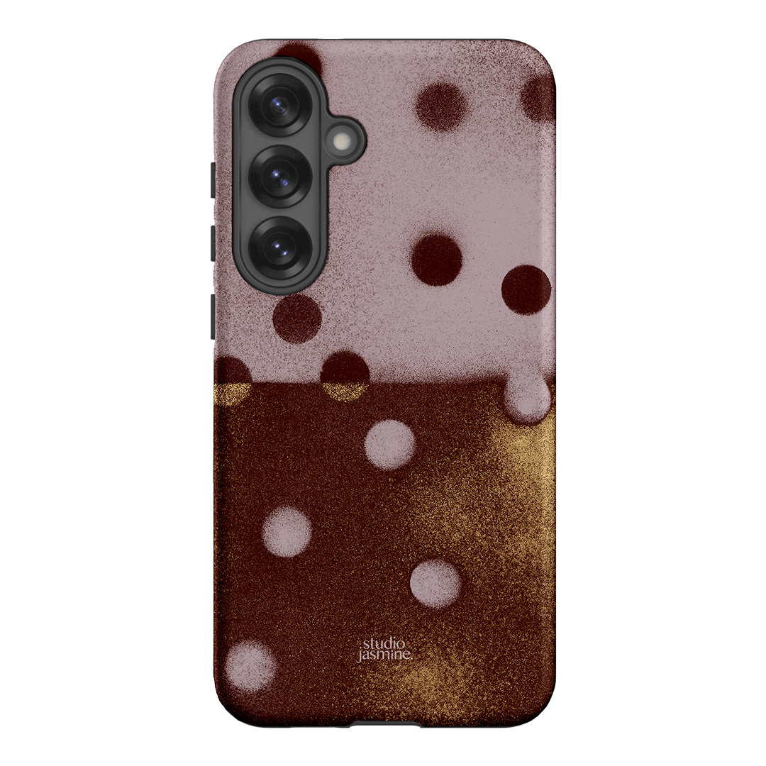 Rust Polka Dot Printed Phone Cases Samsung Galaxy S25 Plus / Armoured by Jasmine Dowling - The Dairy