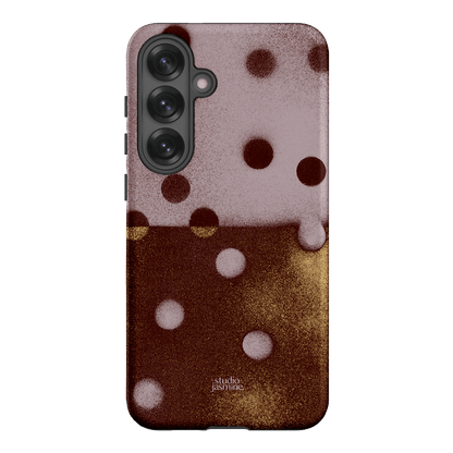 Rust Polka Dot Printed Phone Cases Samsung Galaxy S25 Plus / Armoured by Jasmine Dowling - The Dairy