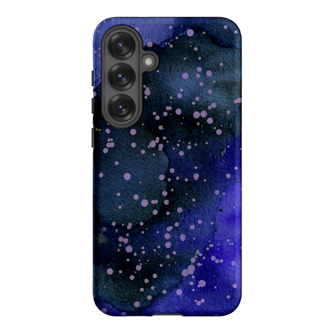 Spotty Navy Printed Phone Cases Samsung Galaxy S25 Plus / Armoured by The Dairy - The Dairy