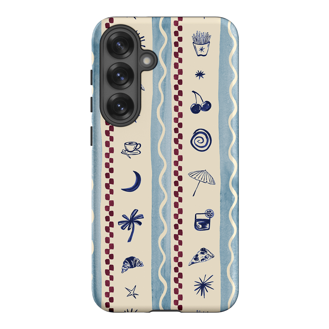 Summer Snacks Blue Printed Phone Cases Samsung Galaxy S25 Plus / Armoured by Charlie Taylor - The Dairy
