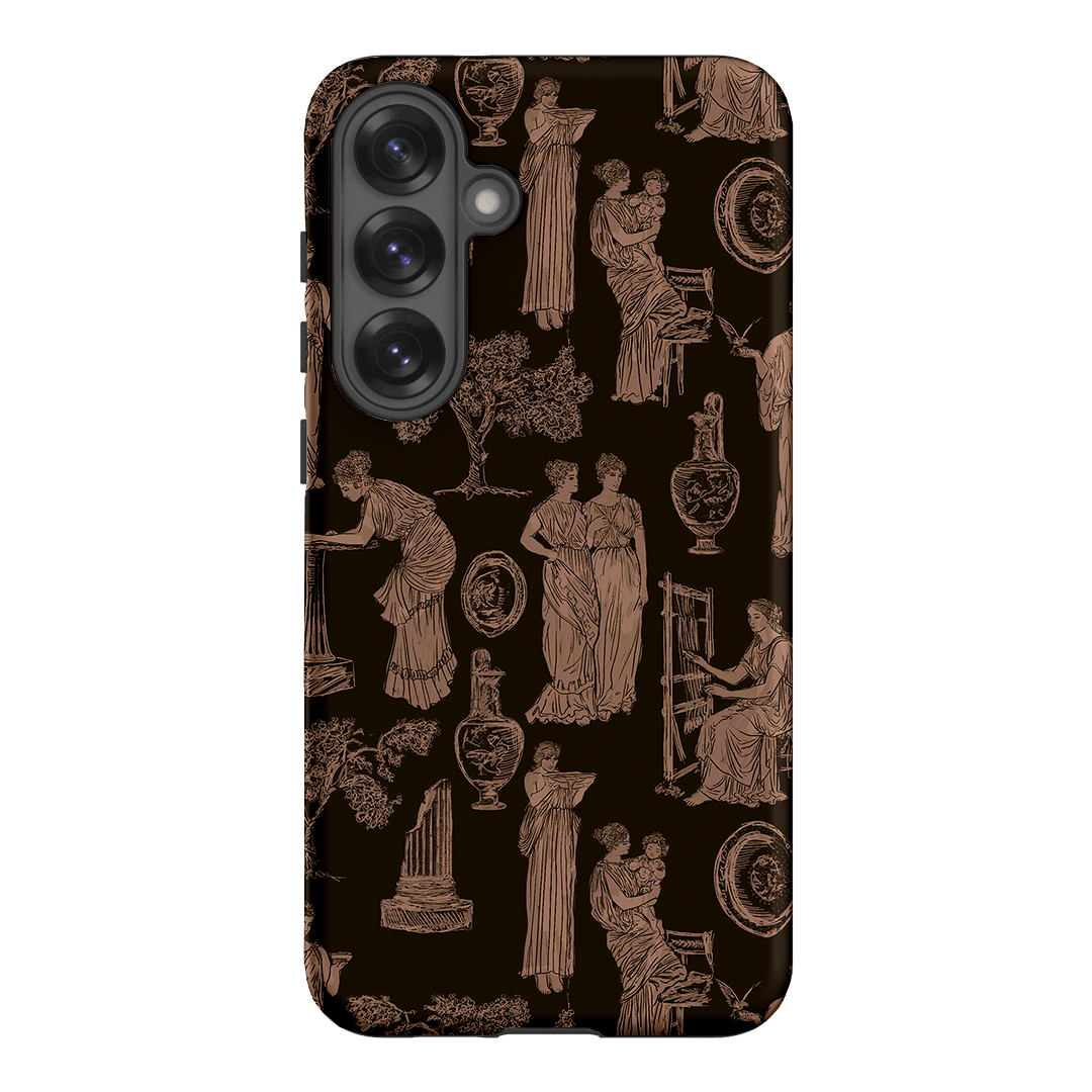 Symposium Burnt Umber Printed Phone Cases Samsung Galaxy S25 Plus / Armoured by Veronica Tucker - The Dairy