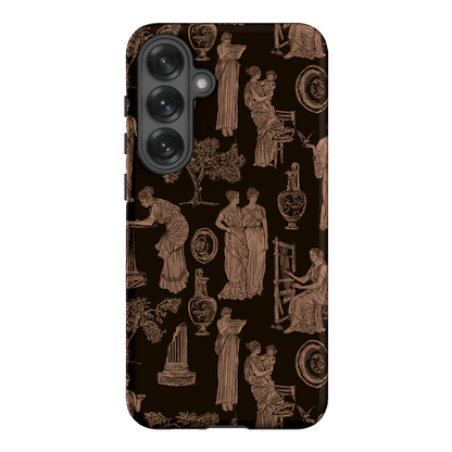 Symposium Burnt Umber Printed Phone Cases Samsung Galaxy S25 Plus / Armoured by Veronica Tucker - The Dairy
