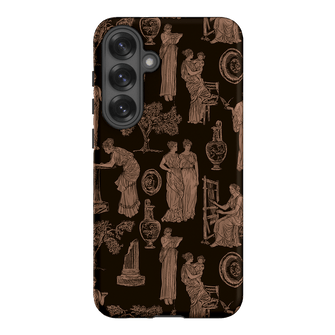 Symposium Burnt Umber Printed Phone Cases Samsung Galaxy S25 Plus / Armoured by Veronica Tucker - The Dairy