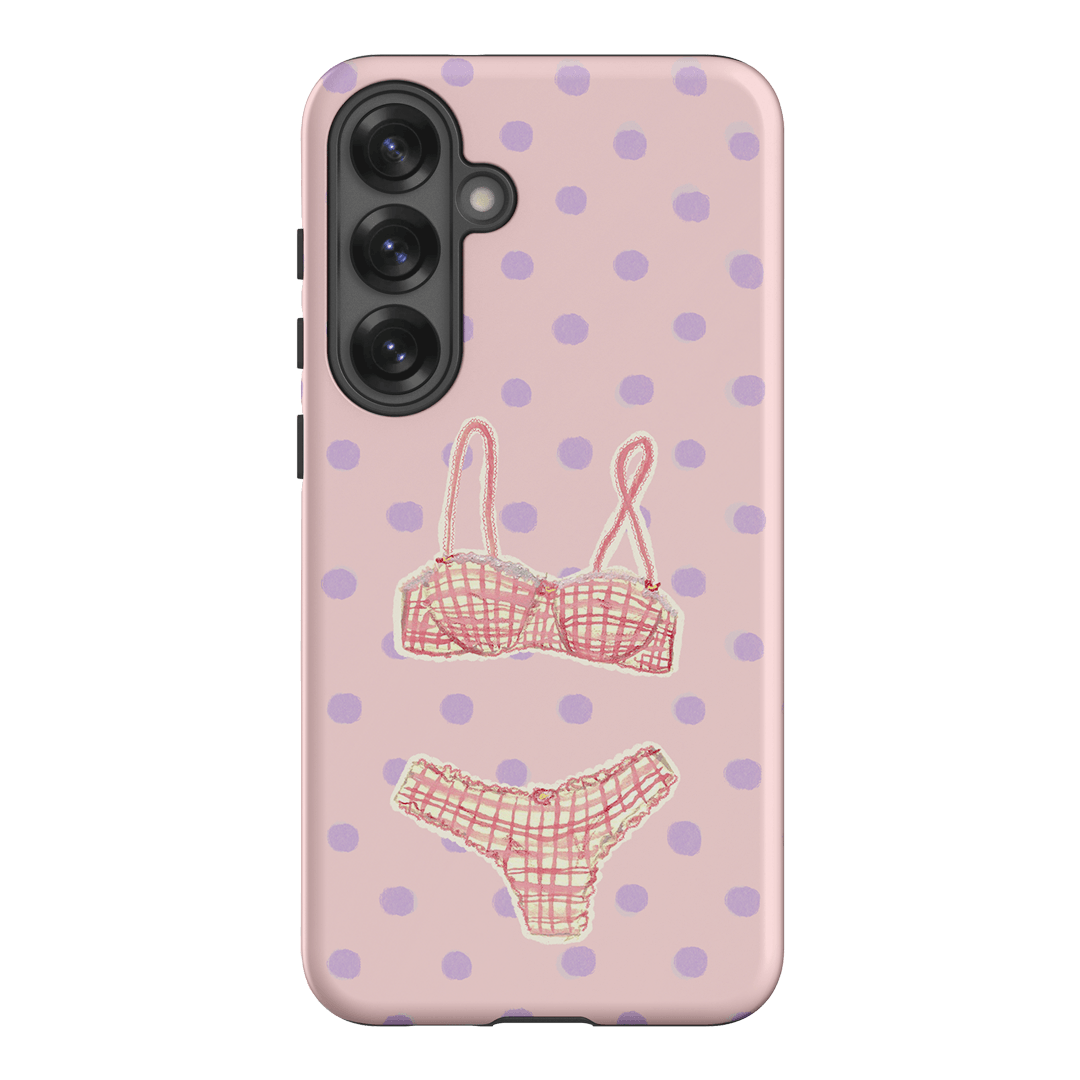 Vintage Gingham Printed Phone Cases Samsung Galaxy S25 Plus / Armoured by Kayla Carr - The Dairy
