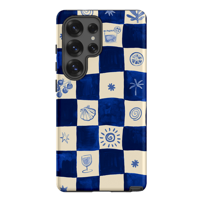 Afternoon Mezze Azure Printed Phone Cases Samsung Galaxy S25 Ultra / Armoured by Charlie Taylor - The Dairy