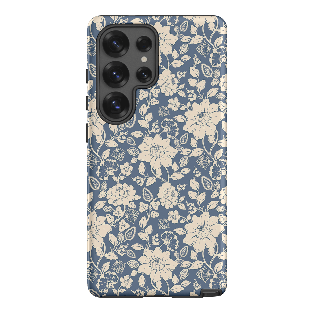 Blue Garden Printed Phone Cases Samsung Galaxy S25 Ultra / Armoured by Kasiags Art - The Dairy