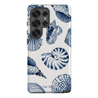 Blue Shells Printed Phone Cases Samsung Galaxy S25 Ultra / Armoured by Cass Deller - The Dairy