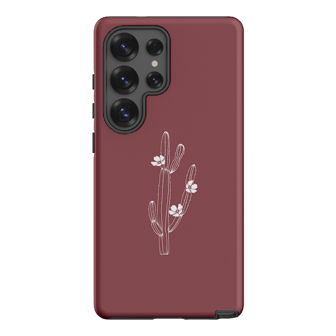 Cactus Flower Printed Phone Cases Samsung Galaxy S25 Ultra / Armoured by Typoflora - The Dairy