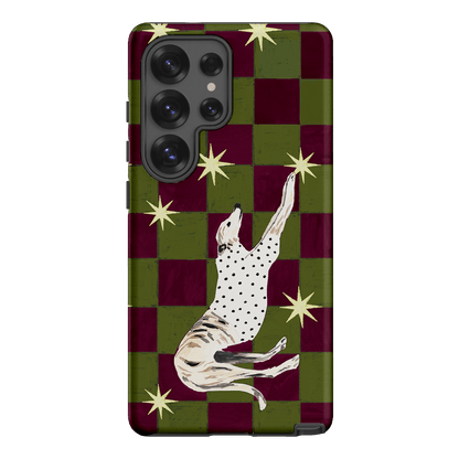 Check Greyhound Green Printed Phone Cases Samsung Galaxy S25 Ultra / Armoured by Lisa Hu - The Dairy