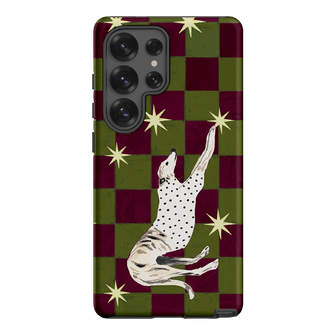 Check Greyhound Green Printed Phone Cases Samsung Galaxy S25 Ultra / Armoured by Lisa Hu - The Dairy
