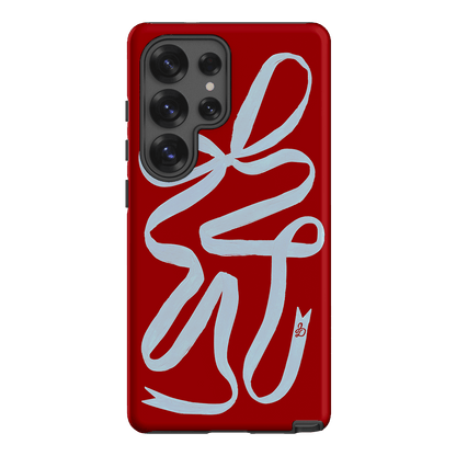 Cottage Ribbon Printed Phone Cases Samsung Galaxy S25 Ultra / Armoured by Jasmine Dowling - The Dairy