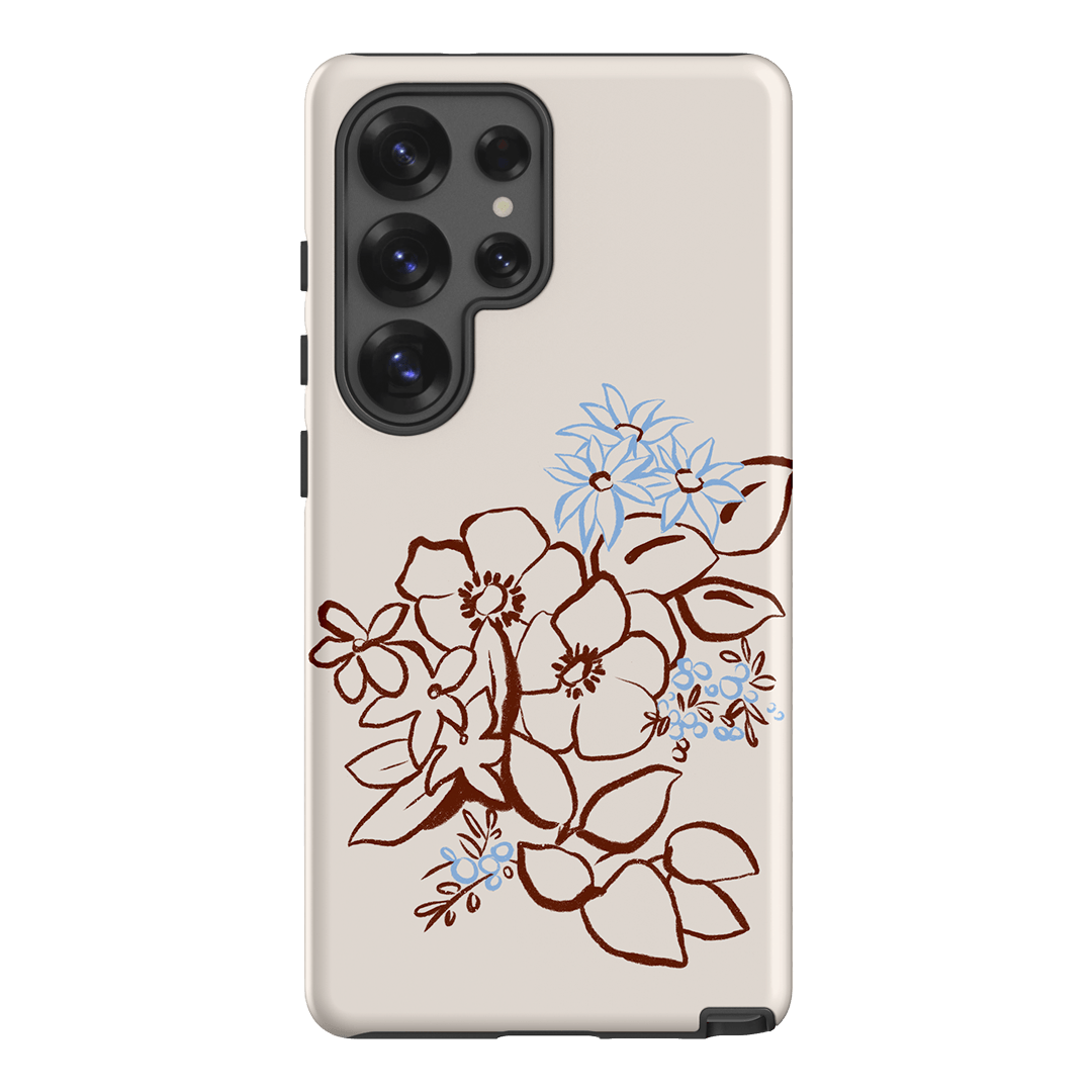 Cream Posy Printed Phone Cases Samsung Galaxy S25 Ultra / Armoured by Typoflora - The Dairy
