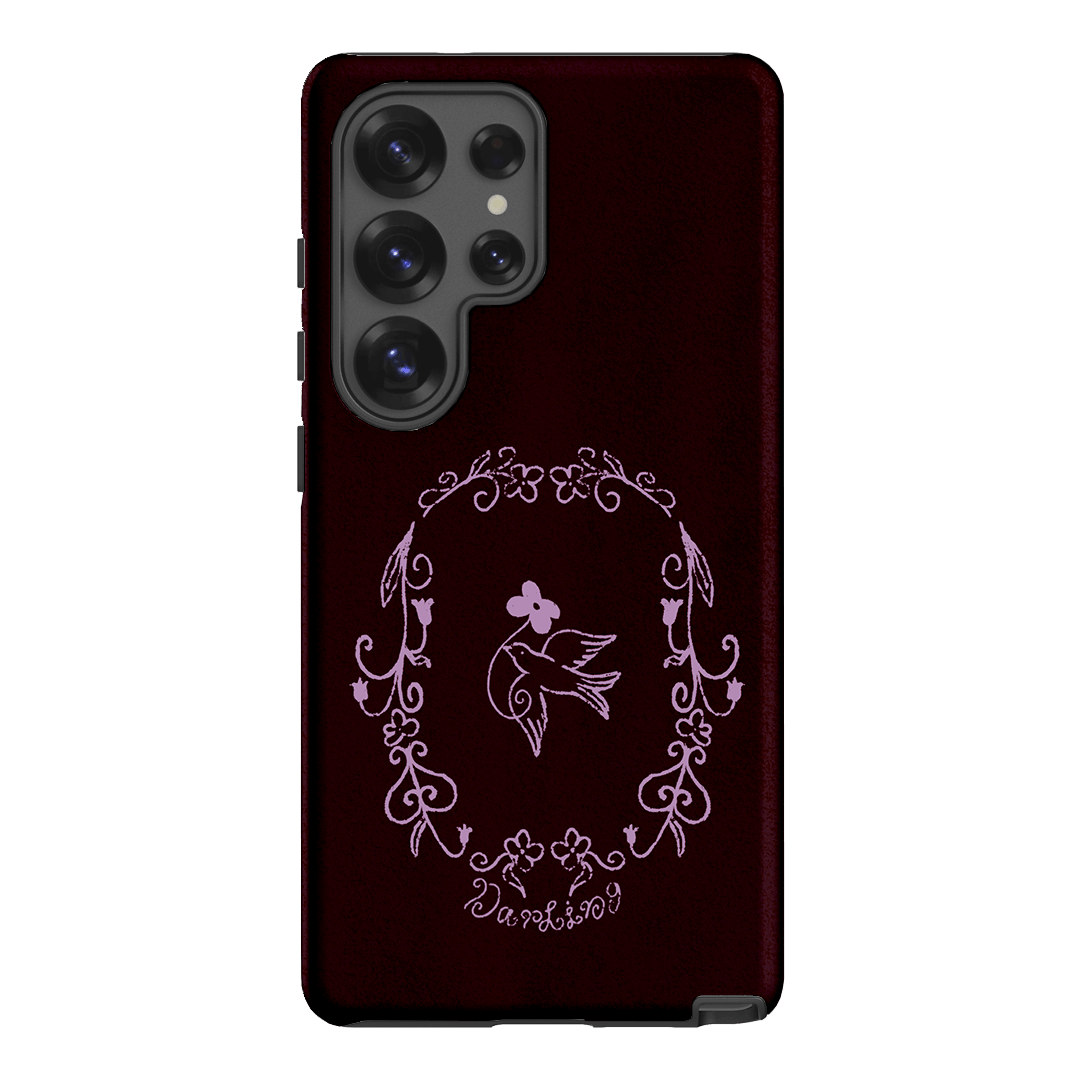 Darling Burgundy Printed Phone Cases by The Dairy - The Dairy