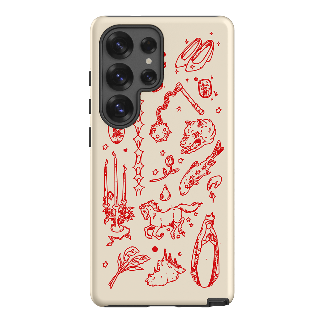 Dreamcore Cream Printed Phone Cases Samsung Galaxy S25 Ultra / Armoured by Easty Beasty - The Dairy