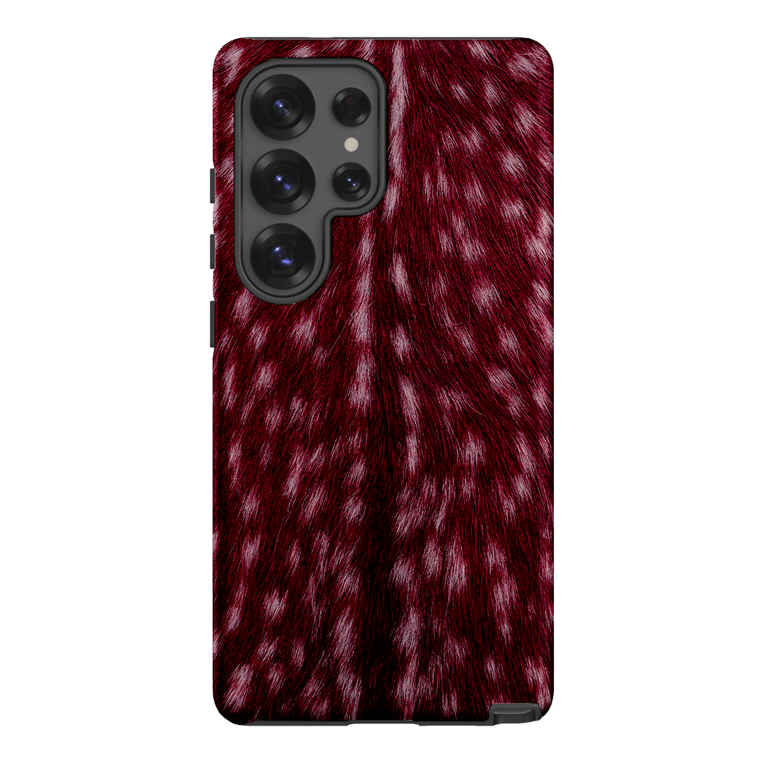 Fawn Burgundy Printed Phone Cases Samsung Galaxy S25 Ultra / Armoured by The Dairy - The Dairy