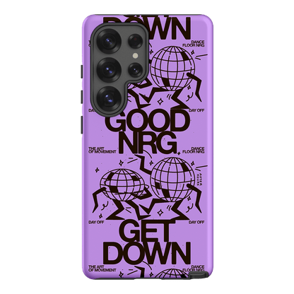 Good Energy in Purple Printed Phone Cases Samsung Galaxy S25 Ultra / Armoured by After Hours - The Dairy