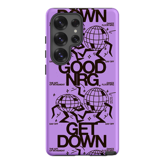 Good Energy in Purple Printed Phone Cases Samsung Galaxy S25 Ultra / Armoured by After Hours - The Dairy
