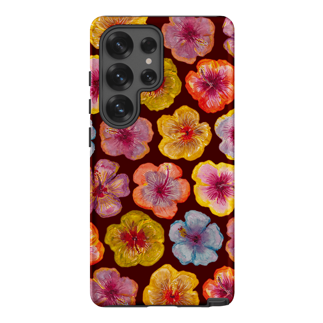 Hibiscus Holiday Rouge Printed Phone Cases Samsung Galaxy S25 Ultra / Armoured by BG. Studio - The Dairy