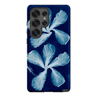 Hibiscus Cyanotype Printed Phone Cases Samsung Galaxy S25 Ultra / Armoured by Sally Hungerford - The Dairy