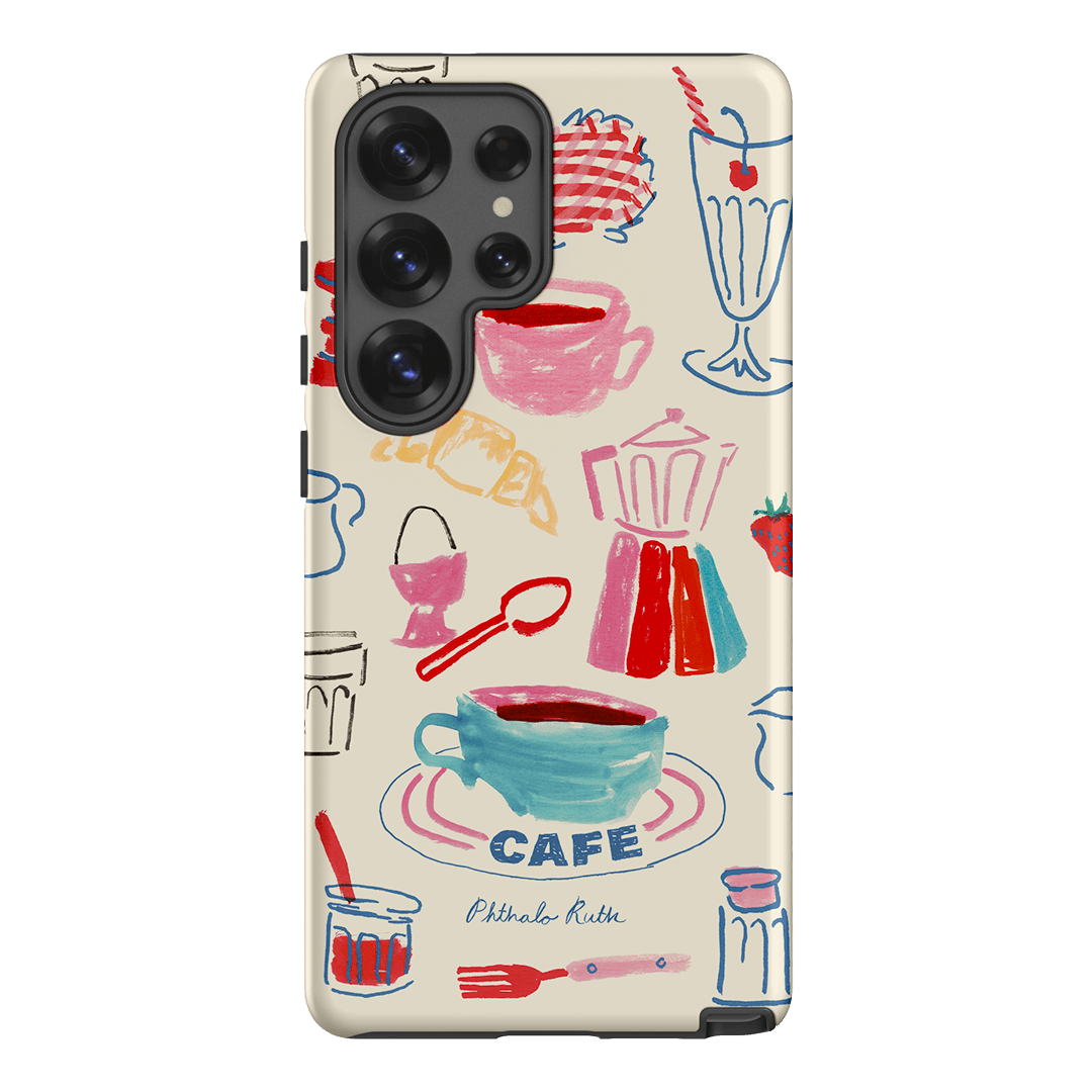 Home Cafe Printed Phone Cases Samsung Galaxy S25 Ultra / Armoured by Phthalo Ruth - The Dairy