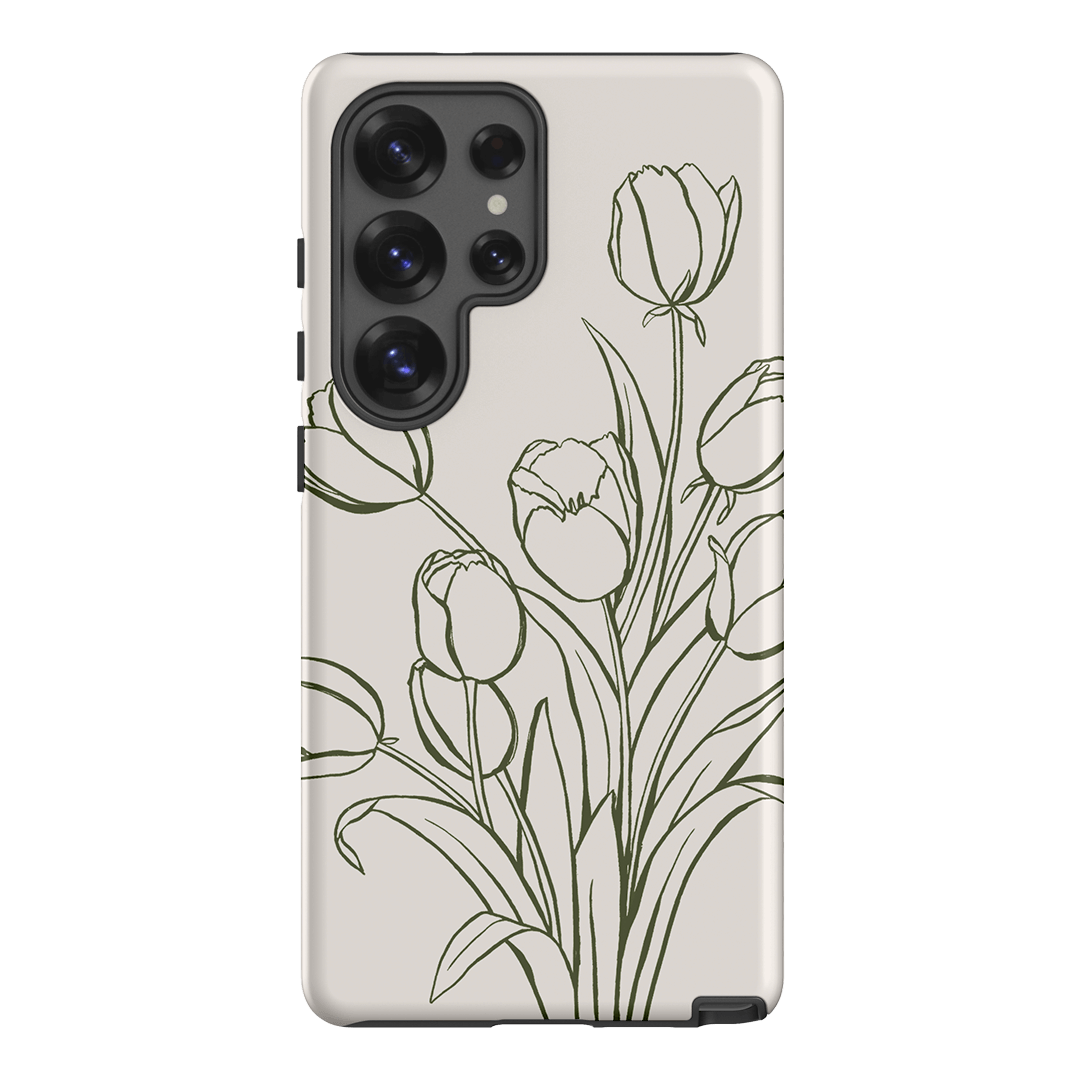 Inked Tulips Printed Phone Cases Samsung Galaxy S25 Ultra / Armoured by Typoflora - The Dairy