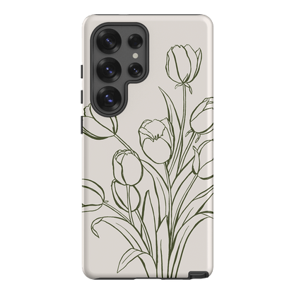 Inked Tulips Printed Phone Cases Samsung Galaxy S25 Ultra / Armoured by Typoflora - The Dairy