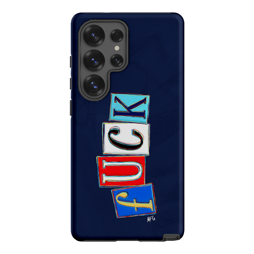 Lil Fcks Blue Printed Phone Cases Samsung Galaxy S25 Ultra / Armoured by Margarbs Art - The Dairy