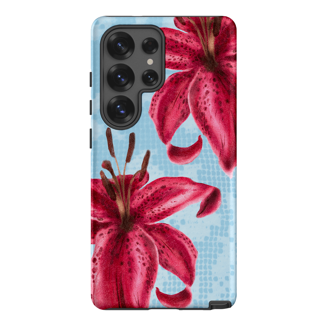 Lillies Printed Phone Cases Samsung Galaxy S25 Ultra / Armoured by Sally Hungerford - The Dairy