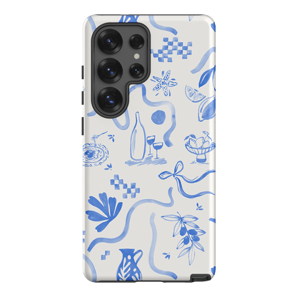Mediterranean Wave Printed Phone Cases Samsung Galaxy S25 Ultra / Armoured by Charlie Taylor - The Dairy