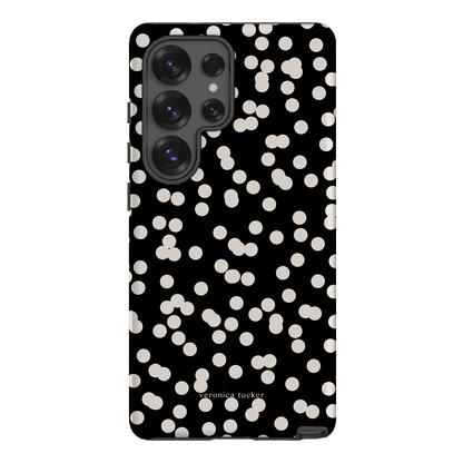 Mini Confetti Noir Printed Phone Cases Samsung Galaxy S25 Ultra / Armoured by Veronica Tucker - The Dairy