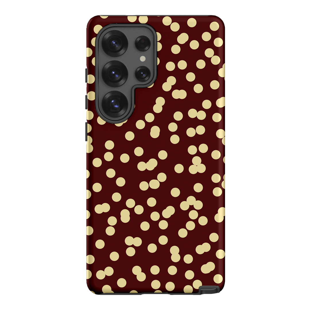 Mini Confetti Burgundy Butter Printed Phone Cases Samsung Galaxy S25 Ultra / Armoured by Veronica Tucker - The Dairy