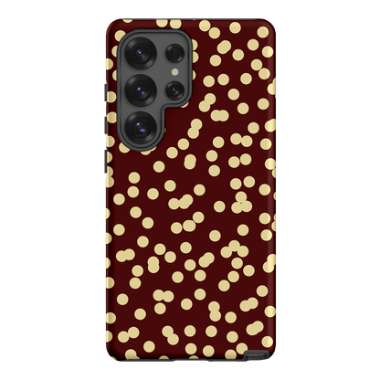 Mini Confetti Burgundy Butter Printed Phone Cases Samsung Galaxy S25 Ultra / Armoured by Veronica Tucker - The Dairy