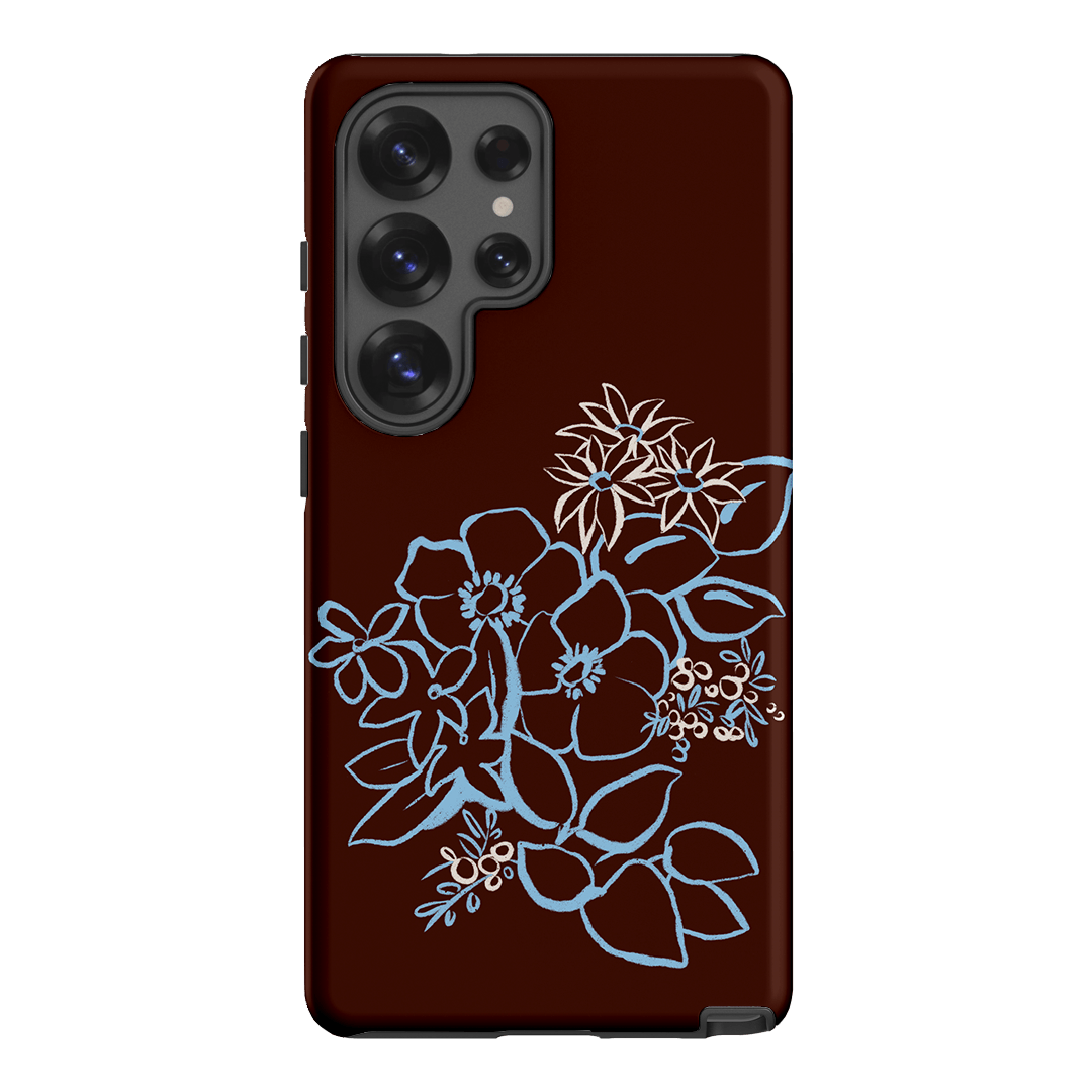 Mocha Posy Printed Phone Cases Samsung Galaxy S25 Ultra / Armoured by Typoflora - The Dairy