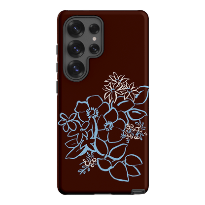 Mocha Posy Printed Phone Cases Samsung Galaxy S25 Ultra / Armoured by Typoflora - The Dairy