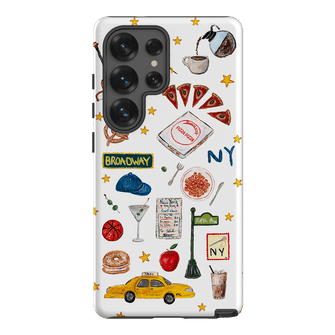 NYC White Printed Phone Cases Samsung Galaxy S25 Ultra / Armoured by BG. Studio - The Dairy