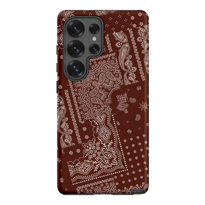Paisley Cinnamon Printed Phone Cases Samsung Galaxy S25 Ultra / Armoured by The Dairy - The Dairy