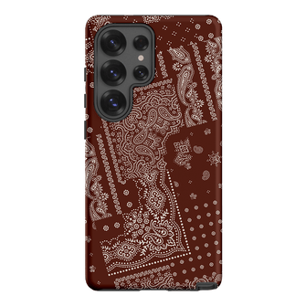 Paisley Cinnamon Printed Phone Cases Samsung Galaxy S25 Ultra / Armoured by The Dairy - The Dairy