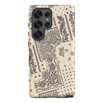 Paisley Ecru Printed Phone Cases Samsung Galaxy S25 Ultra / Armoured by The Dairy - The Dairy
