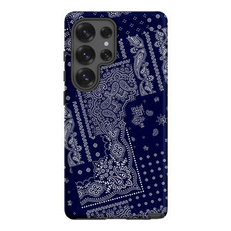Paisley Indigo Printed Phone Cases Samsung Galaxy S25 Ultra / Armoured by The Dairy - The Dairy