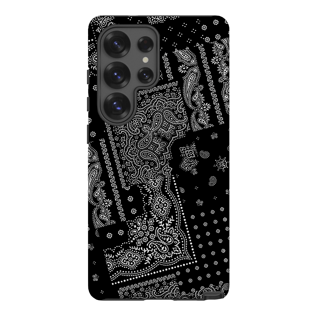 Paisley Noir Printed Phone Cases Samsung Galaxy S25 Ultra / Armoured by The Dairy - The Dairy